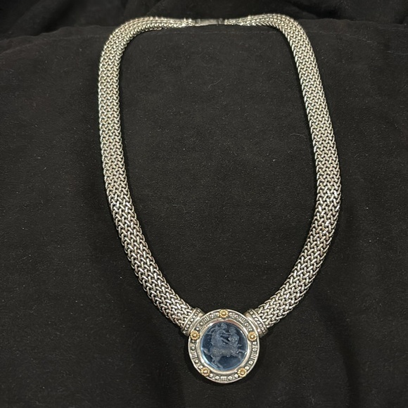 Stunning statement piece!  Woven sterling silver & 14k Gold!!! ❤️ - Picture 2 of 4